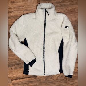 Helly Hansen Cream and Gray Teddy Jacket